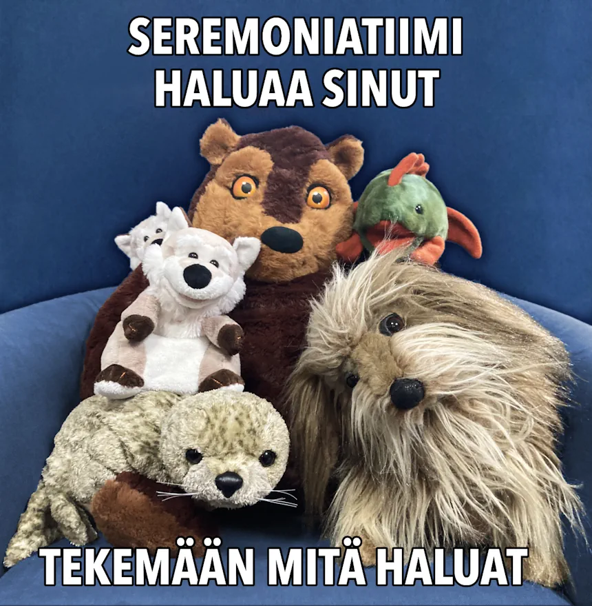 Seremoniatiimit haluaa sinut tekemään mitä haluat